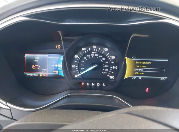 3FA6P0H98GR166596 2016 FORD FUSION Red Вид задніх сидінь