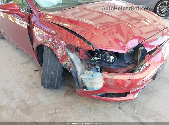 3FA6P0H98GR166596 2016 FORD FUSION Red Вид спереду