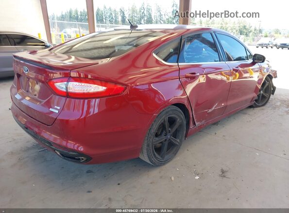 3FA6P0H98GR166596 2016 FORD FUSION Red Задня права чверть