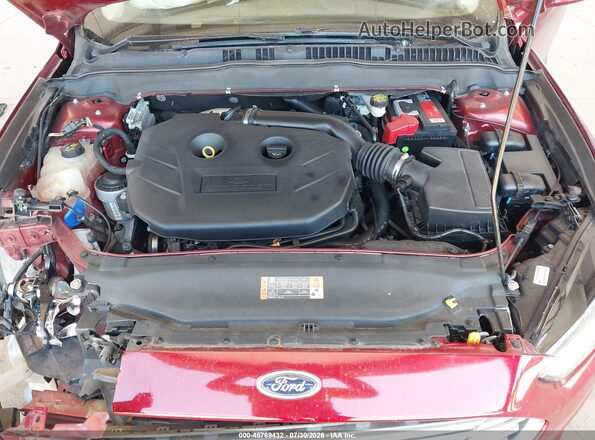 3FA6P0H98GR166596 2016 FORD FUSION Red Вид ззаду