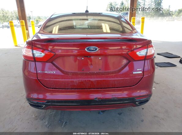 3FA6P0H98GR166596 2016 FORD FUSION Red 