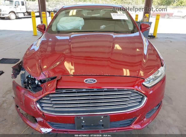 3FA6P0H98GR166596 2016 FORD FUSION Red Вид задньої частини салону