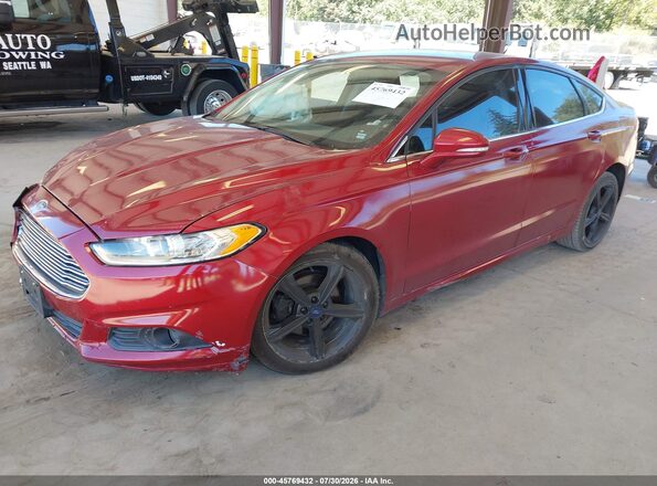3FA6P0H98GR166596 2016 FORD FUSION Red Передня ліва чверть