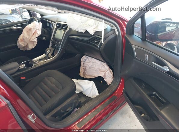 3FA6P0H98GR166596 2016 FORD FUSION Red Вид салону спереду