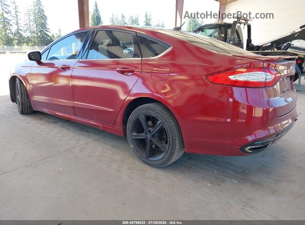 3FA6P0H98GR166596 2016 FORD FUSION Red Задня ліва чверть