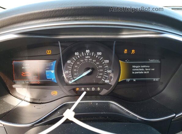 3FA6P0H98HR211893 2017 FORD FUSION Black ხელსაწყოთა პანელის ხედი