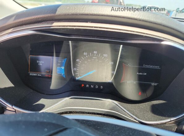 3FA6P0H99GR156093 2016 FORD FUSION Gray Widok zestawu wskaźników