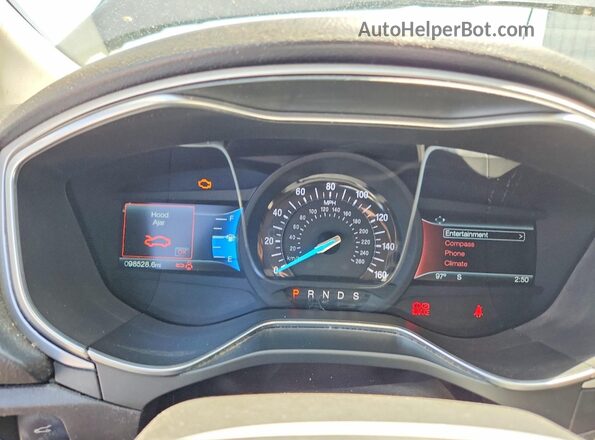 3FA6P0HD0GR357451 2016 FORD FUSION Black Սարքավորումների վահանակի տեսք