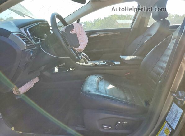 3FA6P0HD0GR393639 2016 FORD FUSION Серый Вид салона спереди