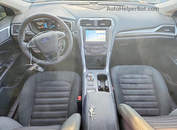 3FA6P0HD0HR128561 2017 FORD FUSION Blue Dashboard view