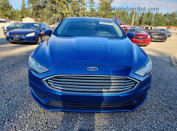 3FA6P0HD0HR128561 2017 FORD FUSION Blue Front view