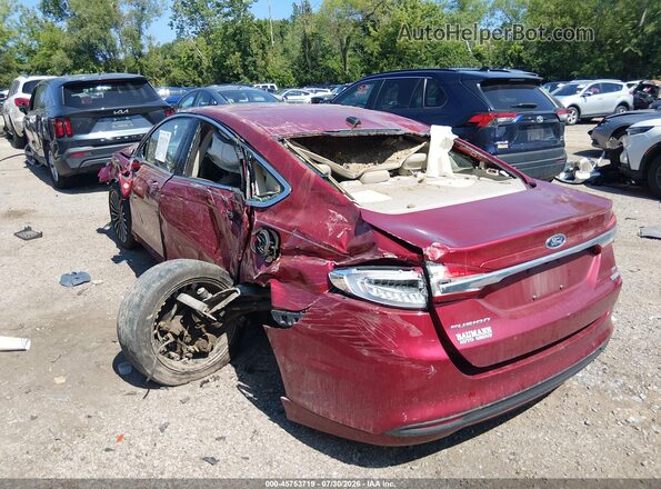 3FA6P0HD0HR194530 2017 FORD FUSION Red Հետևի ձախ