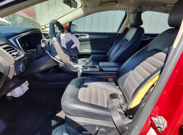 3FA6P0HD0HR222178 2017 FORD FUSION Red Vista interior delantera