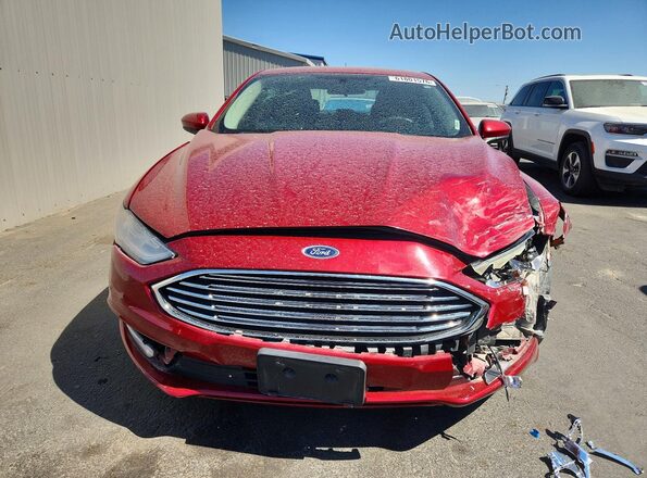3FA6P0HD0HR222178 2017 FORD FUSION Red Vista frontal