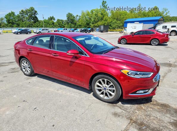 3FA6P0HD0HR241846 2017 FORD FUSION Red Առջևի աջ