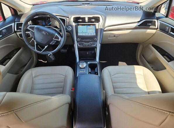 3FA6P0HD0HR241846 2017 FORD FUSION Red Առջևի վահանակի տեսք