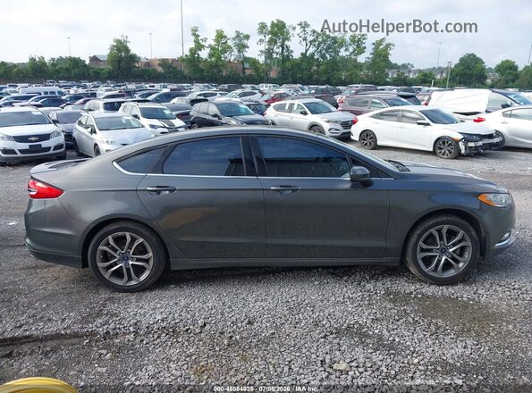 3FA6P0HD0HR266598 2017 FORD FUSION Gray Widok wnętrza z tyłu