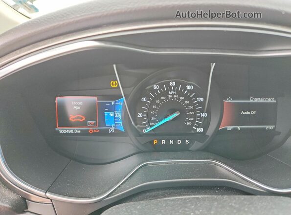 3FA6P0HD0HR274488 2017 FORD FUSION Серый Вид щитка приборов