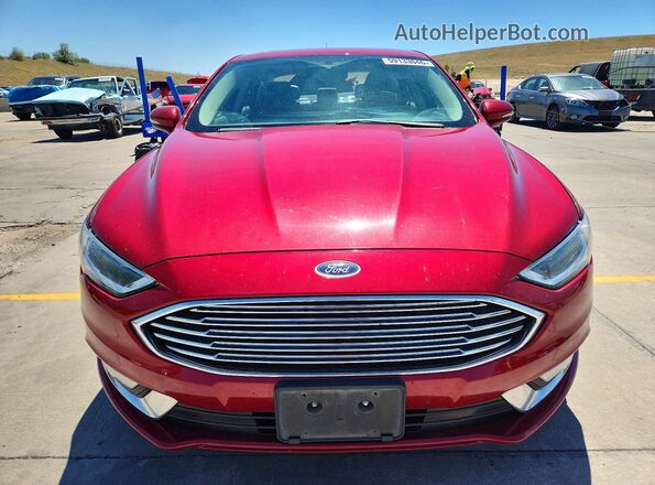 3FA6P0HD0HR310177 2017 FORD FUSION Бордовый Вид спереди