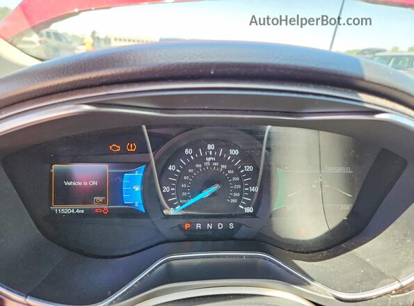 3FA6P0HD0HR310177 2017 FORD FUSION Бордовый Вид щитка приборов