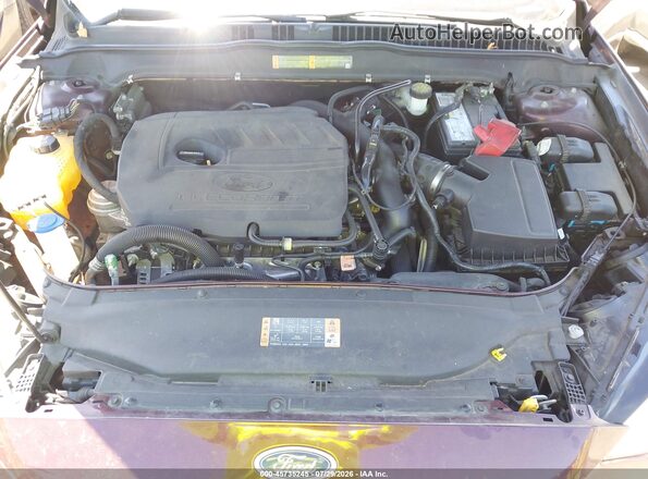 3FA6P0HD0HR399541 2017 FORD FUSION Burgundy Vista trasera
