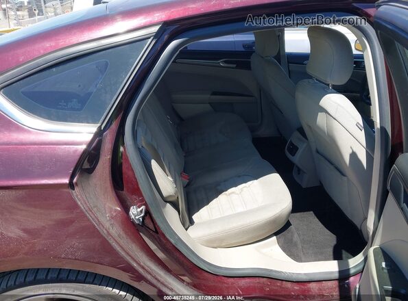 3FA6P0HD0HR399541 2017 FORD FUSION Burgundy Vista de la etiqueta del VIN