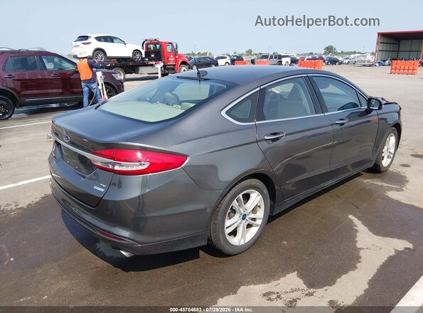 3FA6P0HD0JR182576 2018 FORD FUSION Gray Задня права чверть