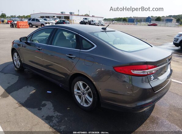 3FA6P0HD0JR182576 2018 FORD FUSION Gray Задня ліва чверть