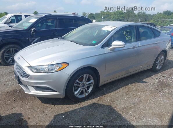 3FA6P0HD0JR189009 2018 FORD FUSION Серебряный Передняя левая четверть