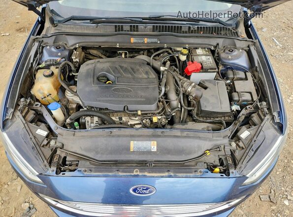 3FA6P0HD0JR189186 2018 FORD FUSION Blue უკანა სალონის ხედი