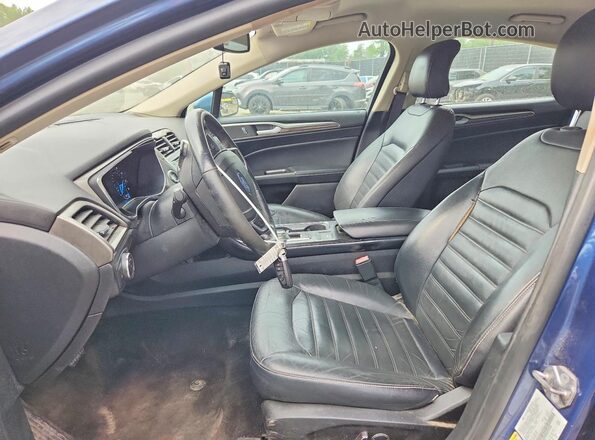 3FA6P0HD0JR189186 2018 FORD FUSION Blue წინა სალონის ხედი