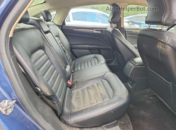 3FA6P0HD0JR189186 2018 FORD FUSION Blue უკანა სავარძლების ხედი