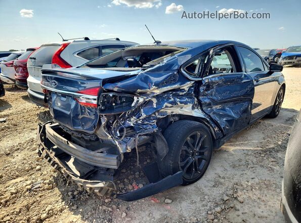 3FA6P0HD0JR213535 2018 FORD FUSION Blue Rear right