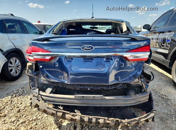 3FA6P0HD0JR213535 2018 FORD FUSION Blue Rear view