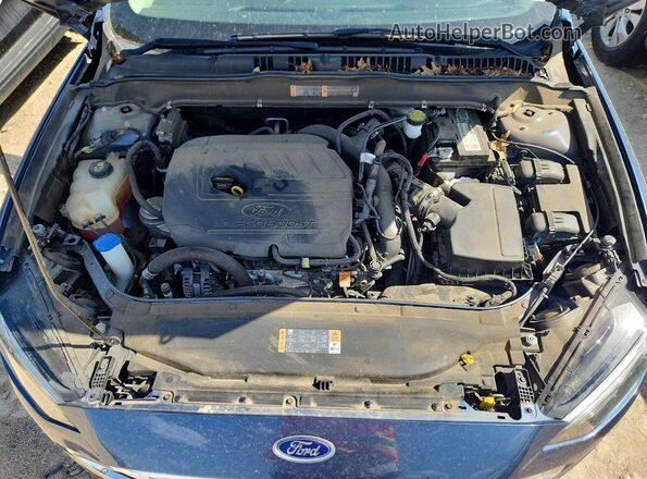 3FA6P0HD0JR213535 2018 FORD FUSION Blue Rear interior view