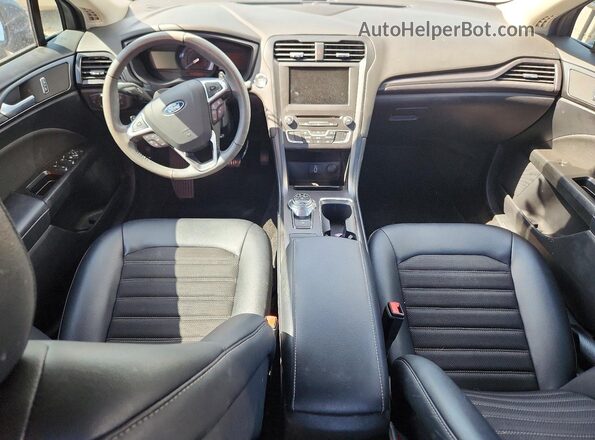 3FA6P0HD0JR213535 2018 FORD FUSION Blue Dashboard view