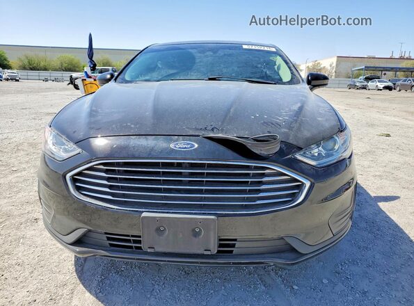 3FA6P0HD0LR105077 2020 FORD FUSION Черный Вид спереди