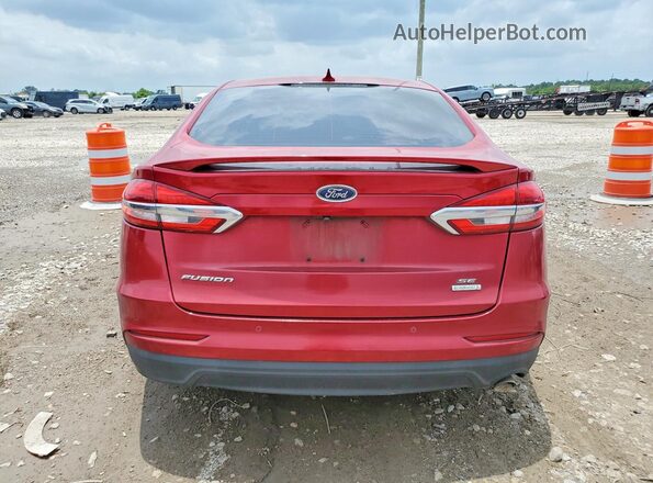 3FA6P0HD0LR111185 2020 FORD FUSION Red Widok z tyłu