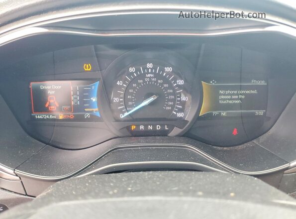 3FA6P0HD0LR225199 2020 FORD FUSION Charcoal Widok zestawu wskaźników