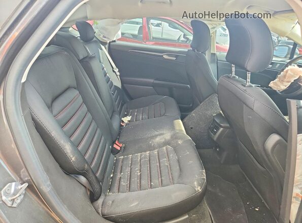 3FA6P0HD1GR338813 2016 FORD FUSION Gray Вид задніх сидінь