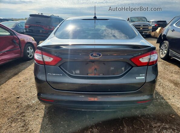 3FA6P0HD1GR338813 2016 FORD FUSION Gray Вид ззаду