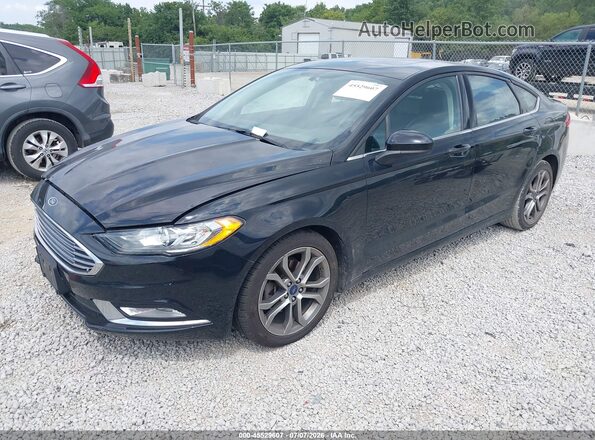 3FA6P0HD1HR205101 2017 FORD FUSION Black Przód lewy
