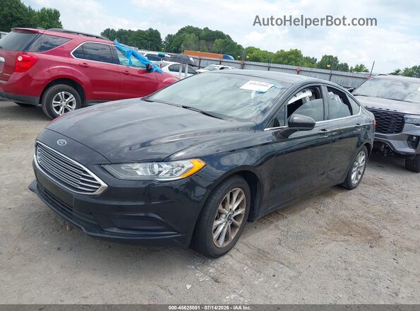 3FA6P0HD1HR244416 2017 FORD FUSION Black Vista tres cuartos delantera izquierda