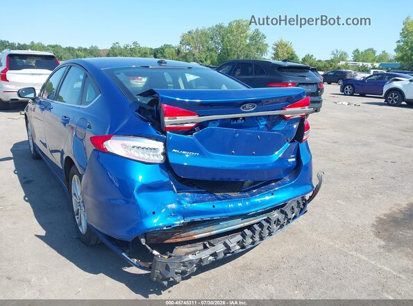 3FA6P0HD1HR251012 2017 FORD FUSION Синий Вид спереди