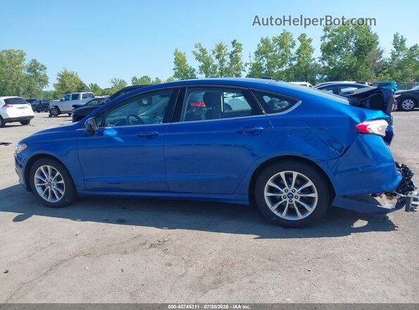 3FA6P0HD1HR251012 2017 FORD FUSION Синий Панорамный вид салона 360°