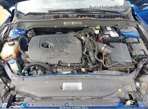3FA6P0HD1HR313055 2017 FORD FUSION Blue უკანა ხედი
