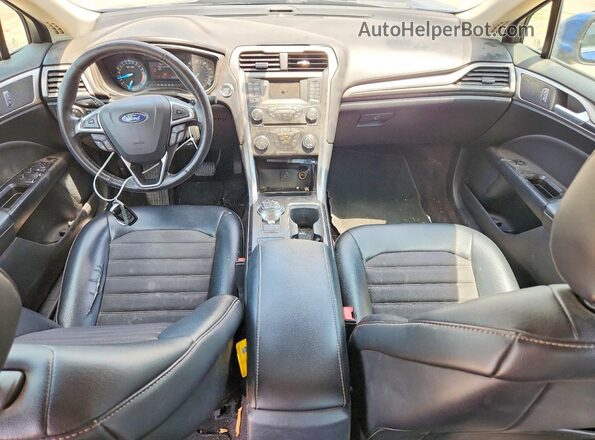 3FA6P0HD1HR338263 2017 FORD FUSION Blue Dashboard view