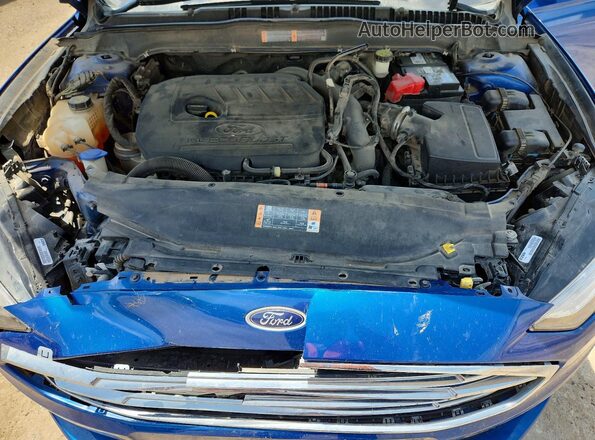 3FA6P0HD1HR338263 2017 FORD FUSION Blue Rear interior view