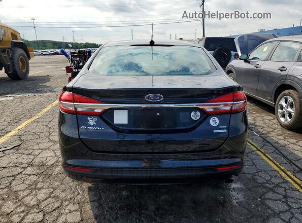 3FA6P0HD1JR144662 2018 FORD FUSION Black უკანა ხედი