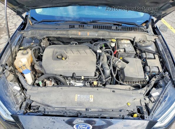 3FA6P0HD1JR144662 2018 FORD FUSION Black უკანა სალონის ხედი